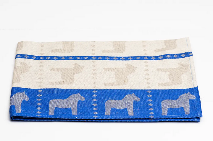 Dala Horse Tea Towel – Red, Blue or Black