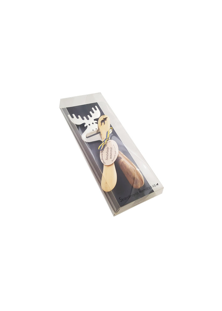 Osthyvel & smörkniv Älg (presentset)