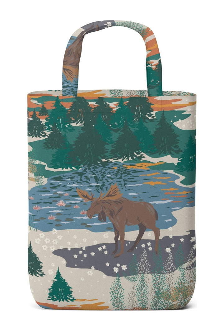 Älgrike katoenen draagtas 32×40 cm
