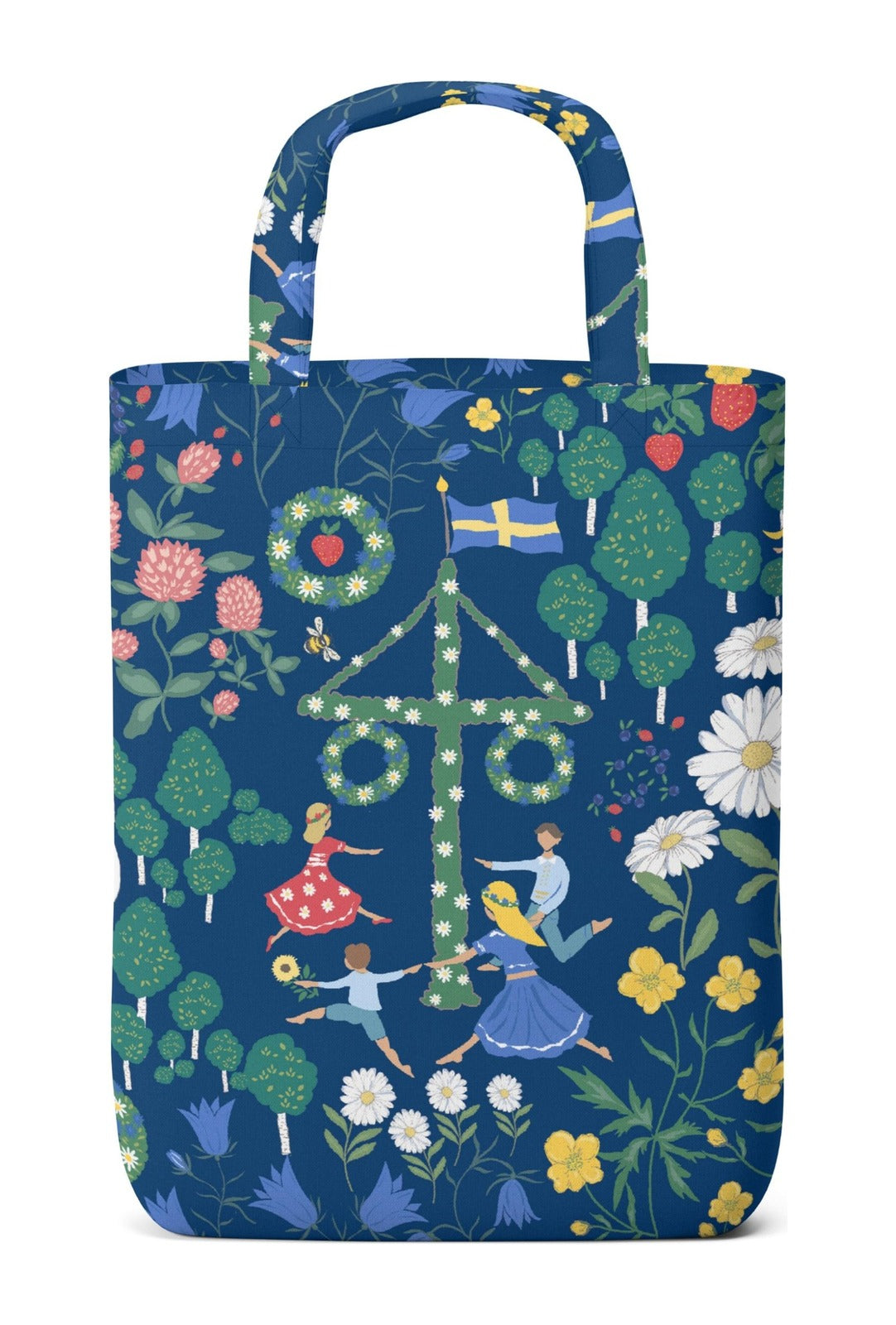 Midsommardans bomullskasse 32×40 cm