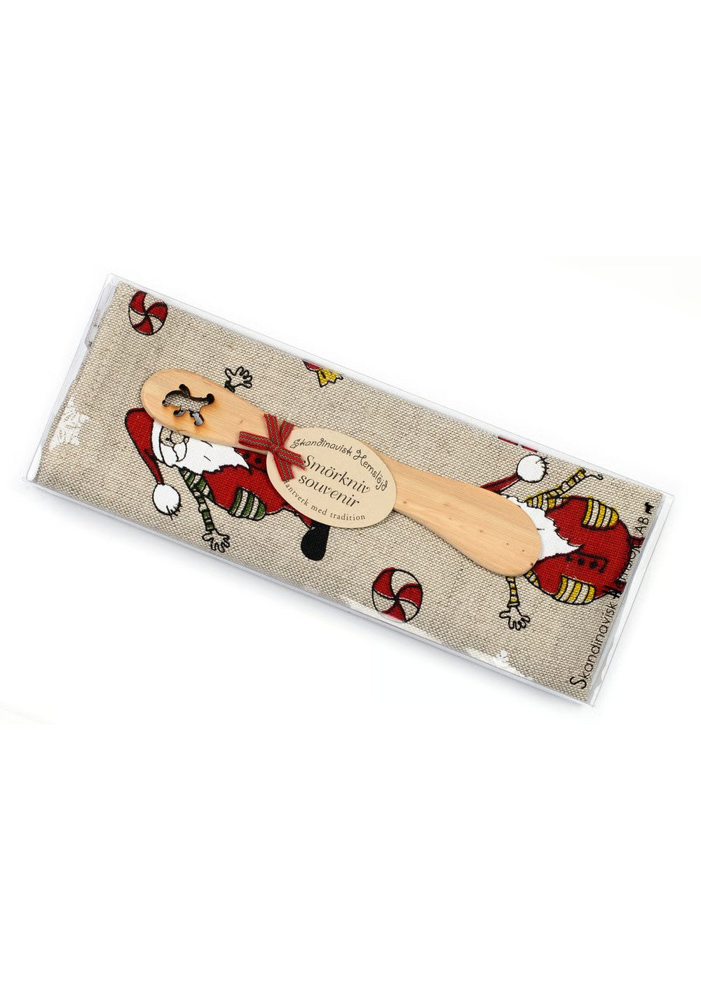 Cadeauset theedoek & botermes tomten