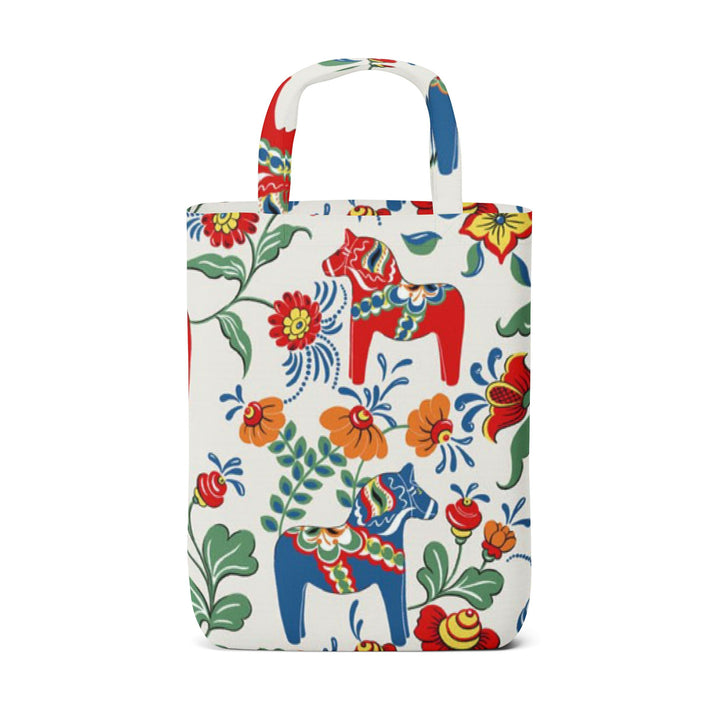 Baumwolltasche – Leksand mit Dalapferden