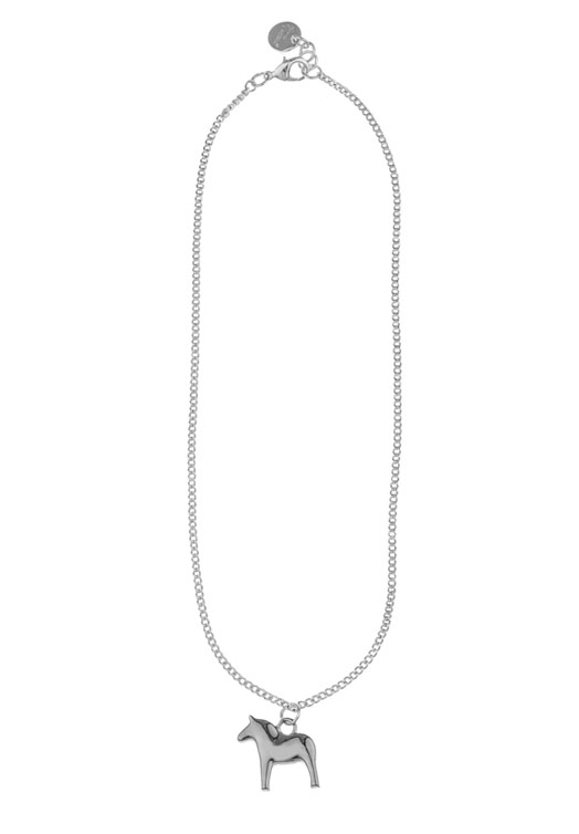 halsketting-dala-paard-zilver-42-cm