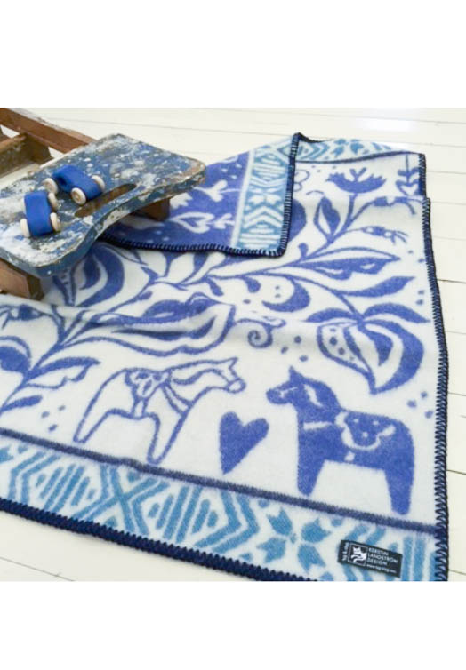 wollen-kinderdeken-dala-paard-kurbits-blauw