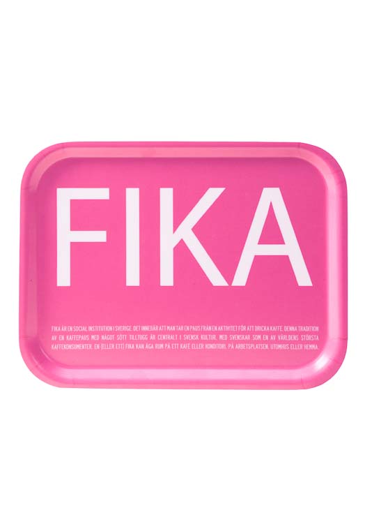 Fika dienblad Roze