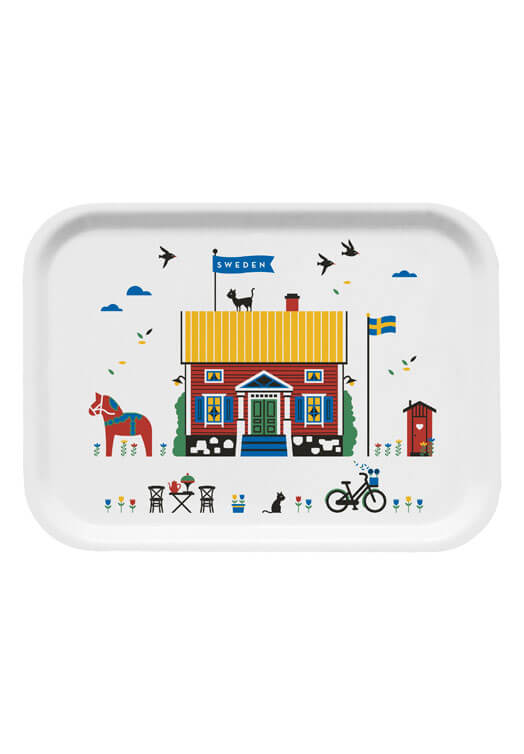 Dienblad - Houses of Sweden - 27 x 20 cm