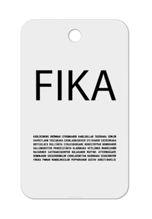 Schneidebrett Fika - schwarz/weiß