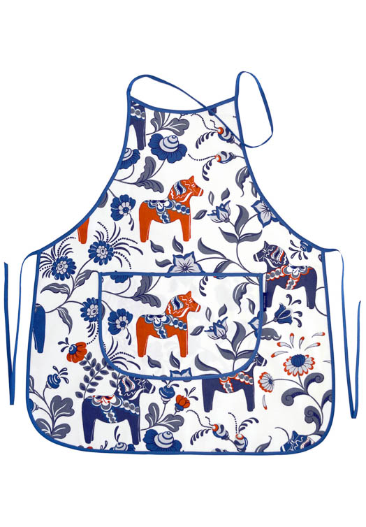 Kitchen apron Dala Horse