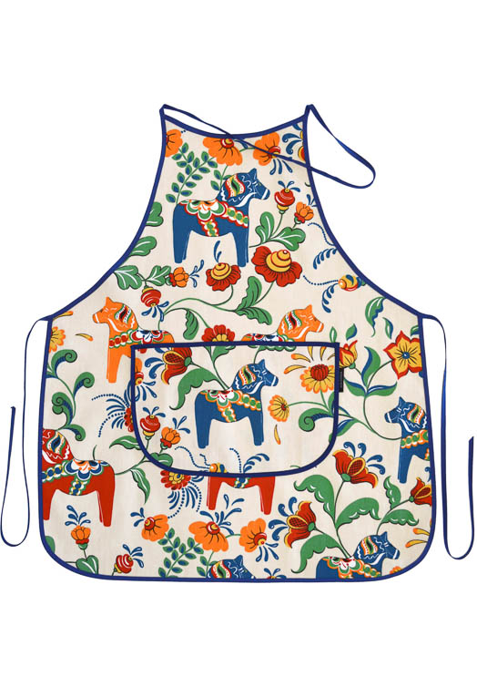 Kitchen apron Dala Horse