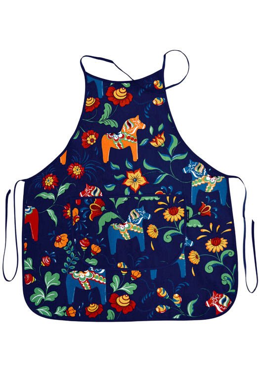 Kitchen apron Dala Horse