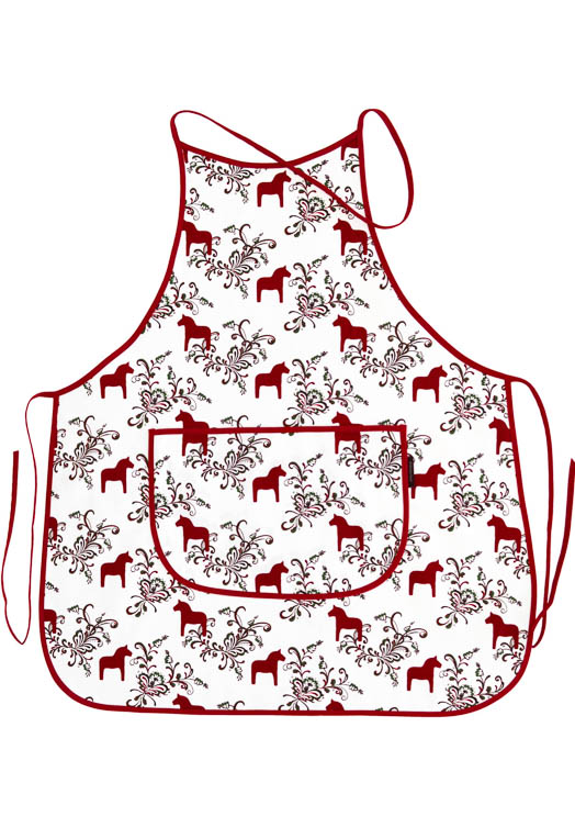 keukenschort-dala-paard-kurbits-mini-mini-zwart-rood