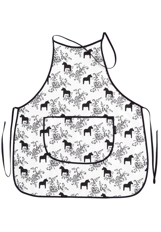 keukenschort-dala-paard-kurbits-mini-mini-zwart-zwart
