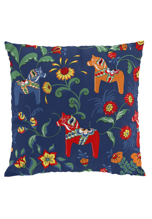 kussenovertrek-dala-paard-blauw