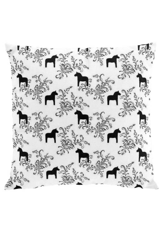 kussenovertrek-dala-paard-kurbits-mini-zwart-zwart