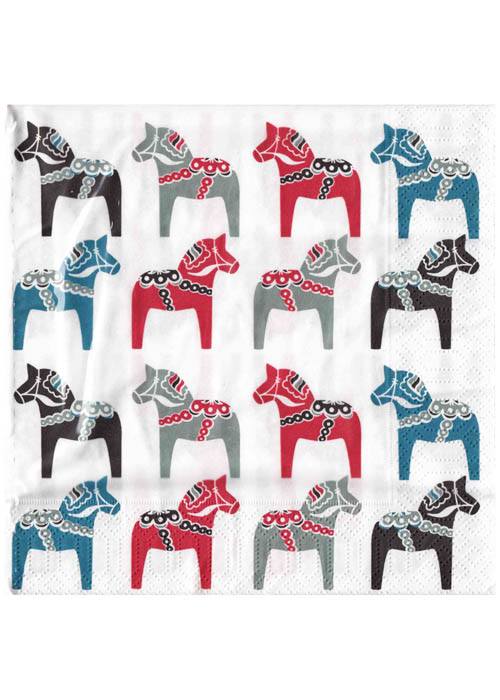 Servietten - Dalapferd - multi