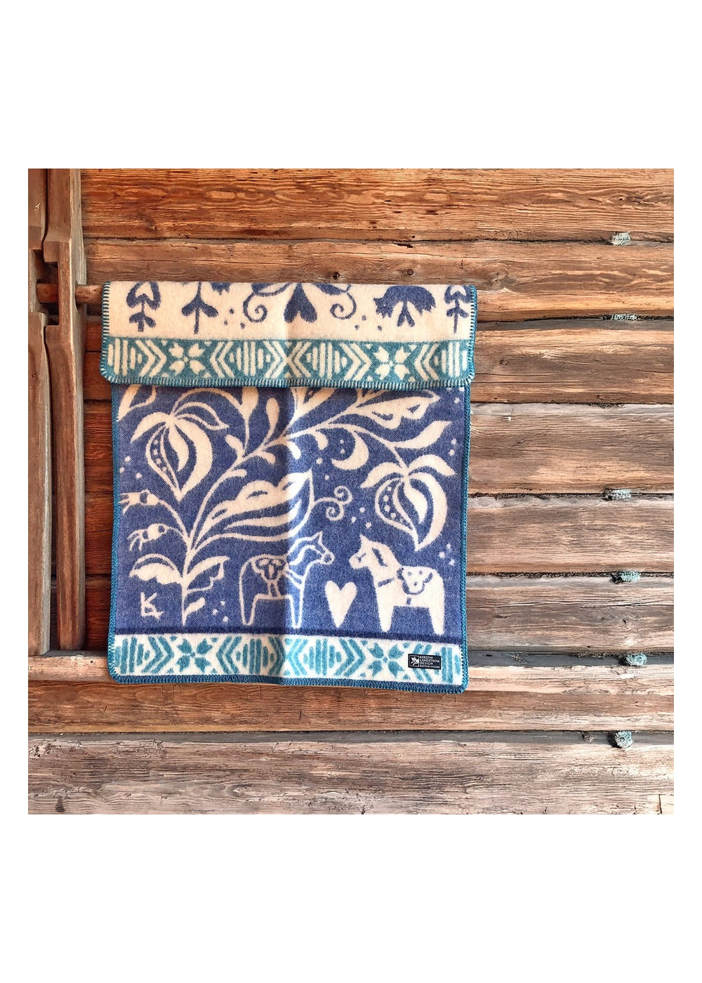 Blauw dalapaard babydeken