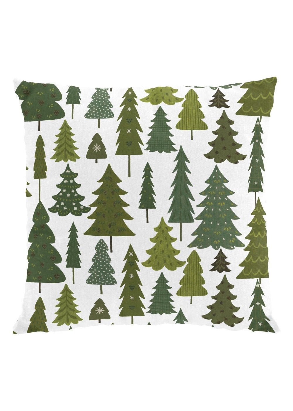 Granby kussenhoes 47 × 47 cm - Offwhite & groen