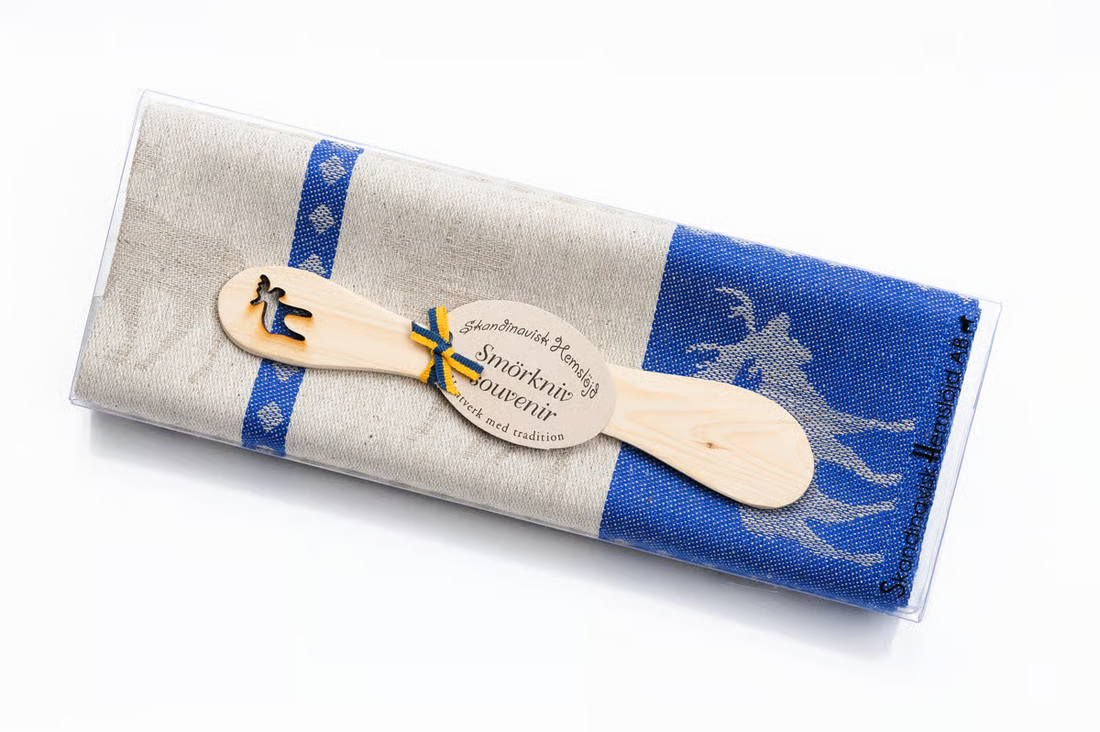 Cadeauset – Keukendoek & Boterhammes met elandmotief