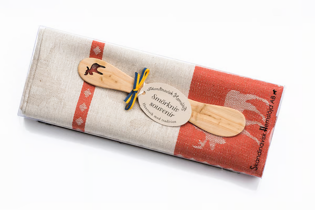 Cadeauset – Keukendoek & Boterhammes met elandmotief