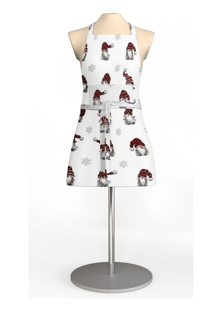 Julian & Co schort met zak - Offwhite & rood