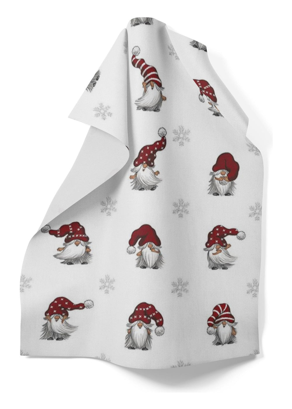 Julian & Co theedoek 47×70 cm - Offwhite & rood