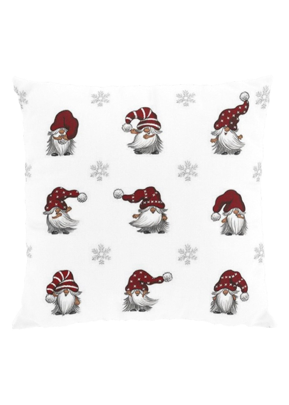 Julian & Co kussenhoes 47×47 cm - Offwhite & rood
