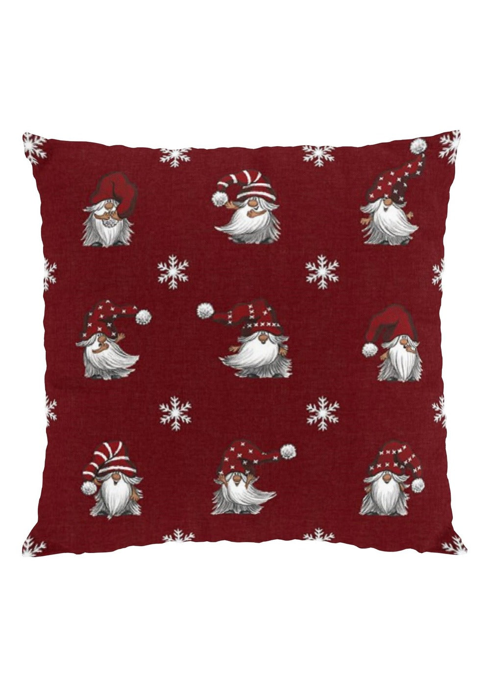 Julian & Co kussenhoes 47×47 cm - Wijnrood