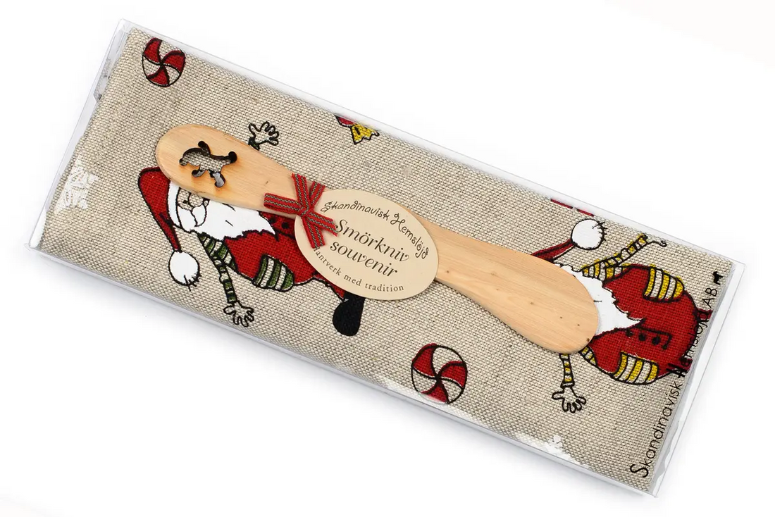 Geschenkset – Geschirrtuch & Buttermesser (Wichtel)