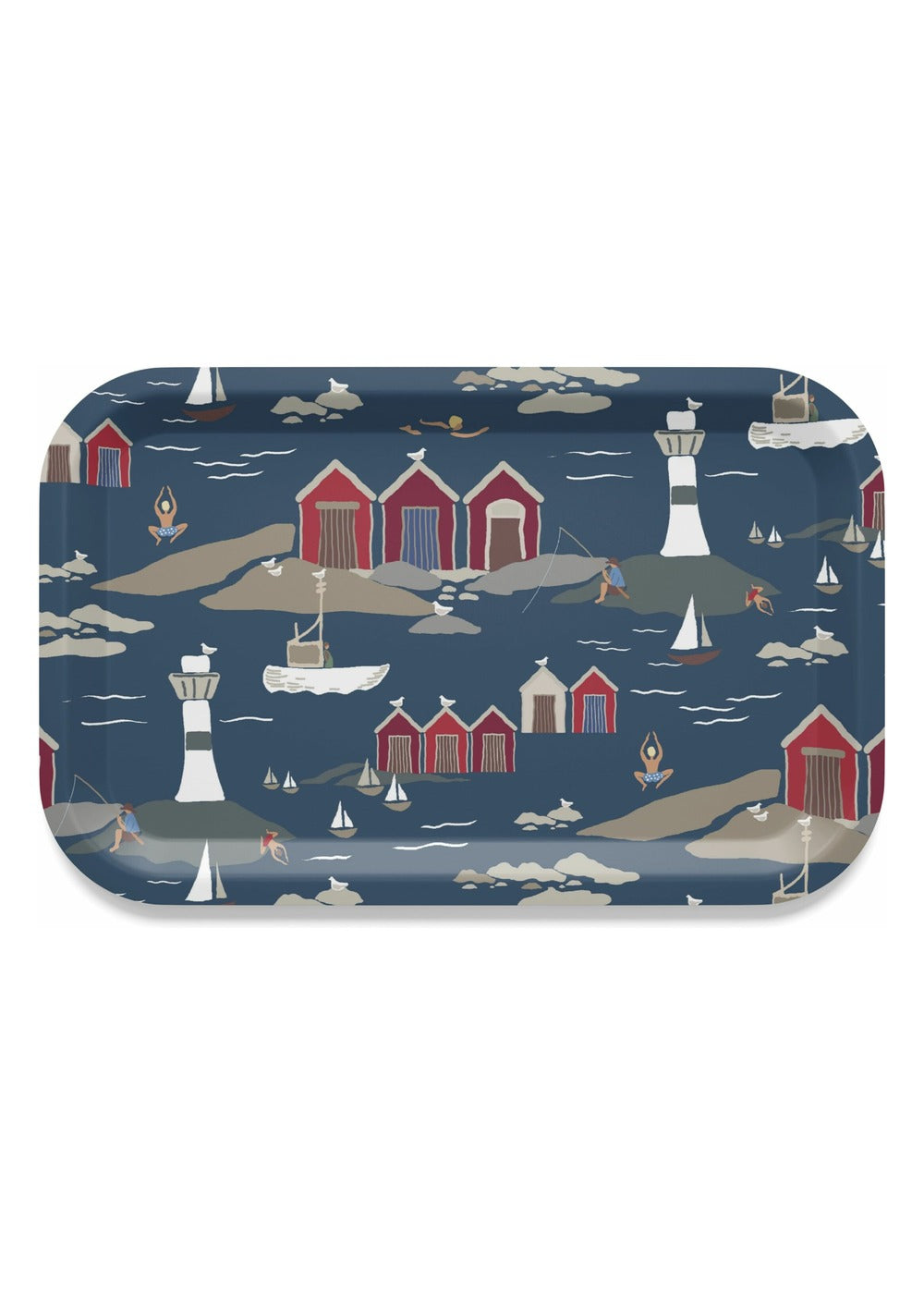 Kust dienblad 20×27 cm - Blauw