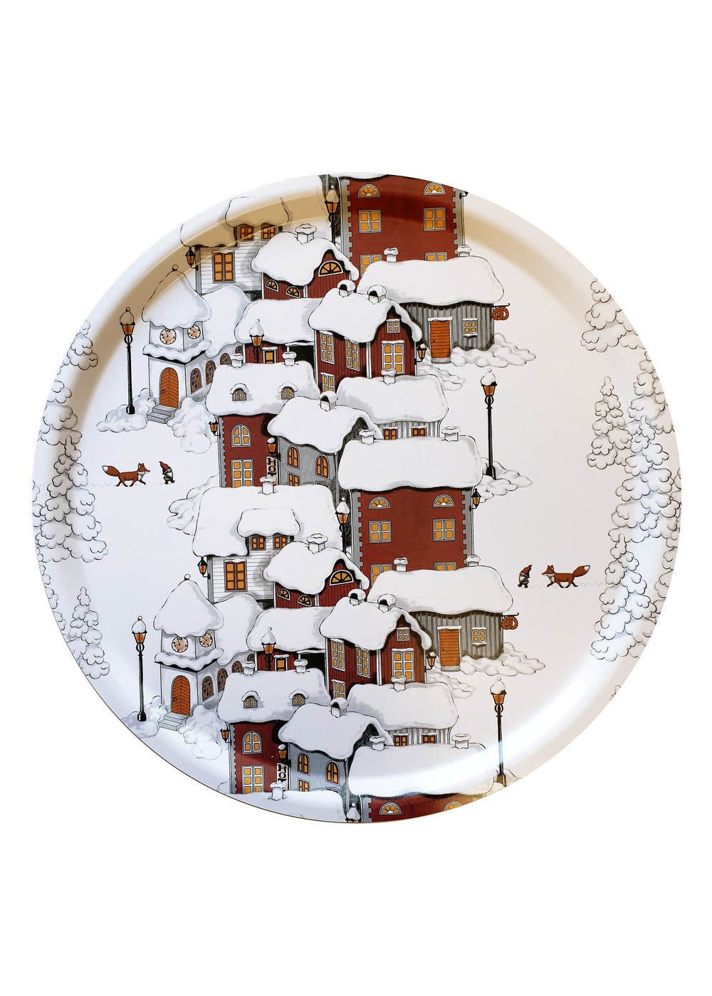 Mikkel rond dienblad Ø 33 cm - Offwhite