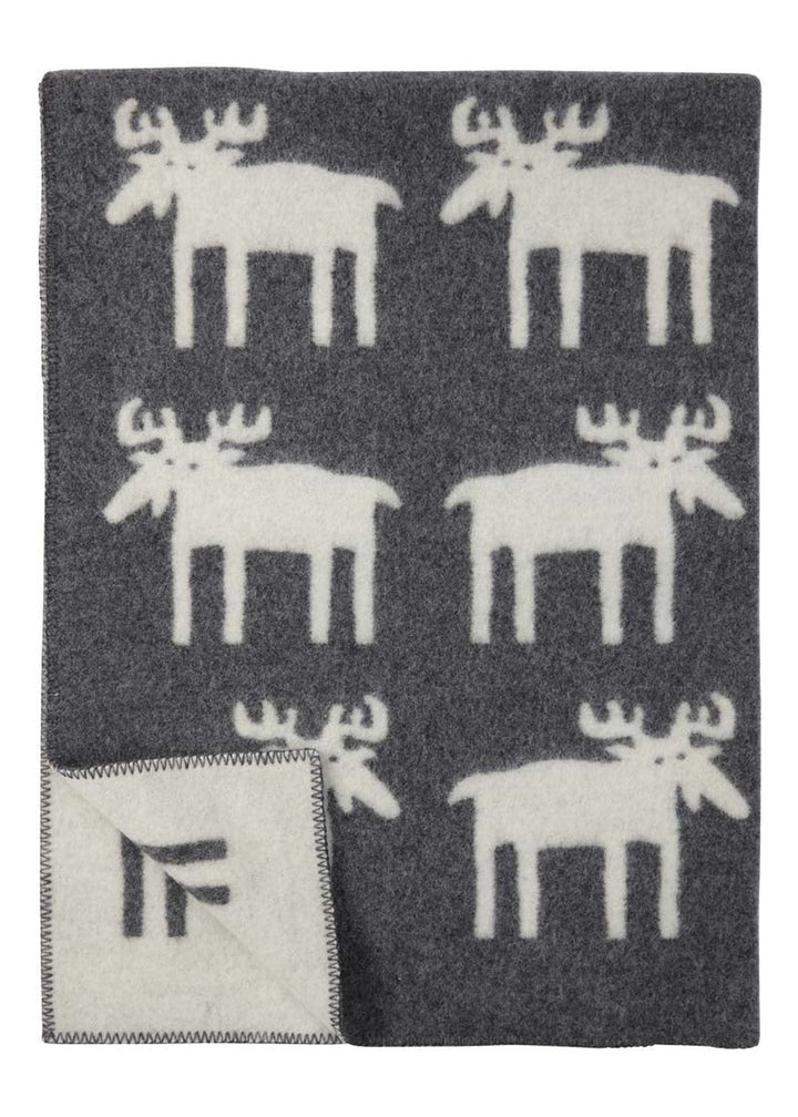 Moose ullfilt grå