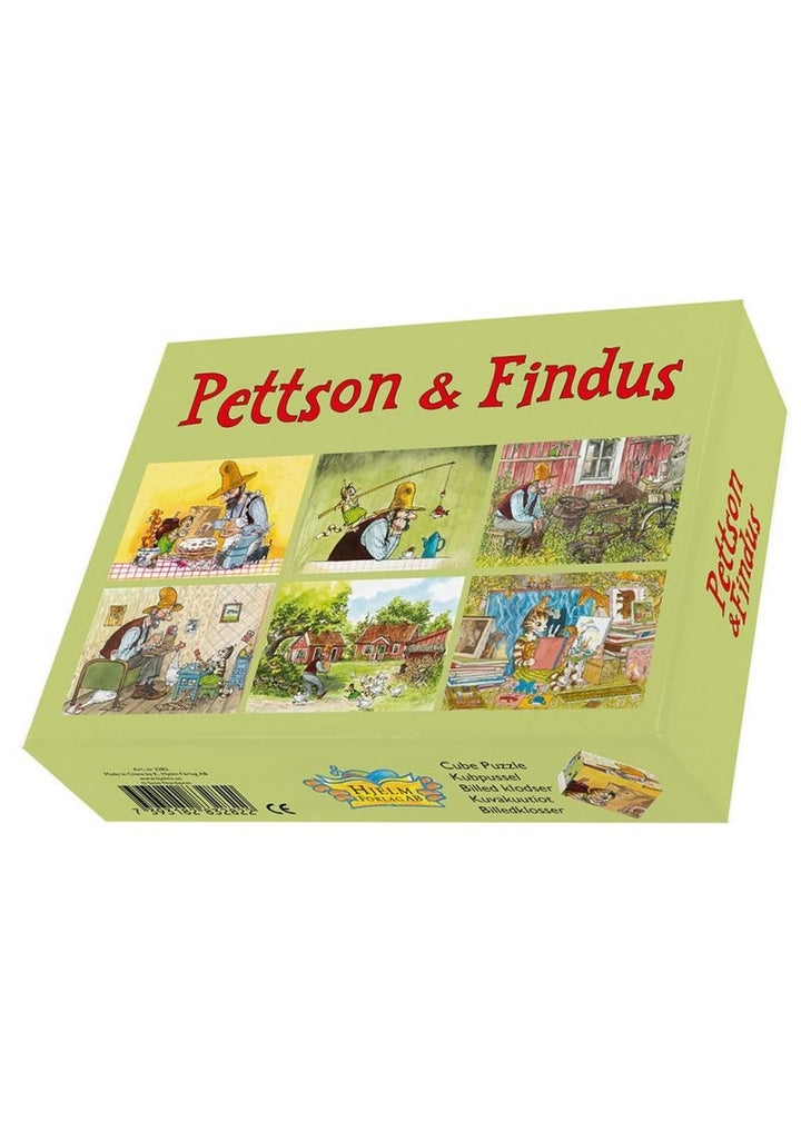 Pettson & Findus kubpussel i trä