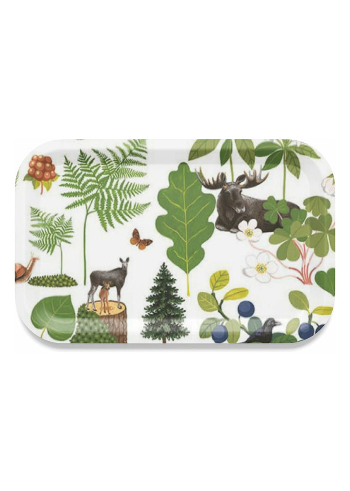 Skogsliv dienblad 33 × 21 cm - Groen