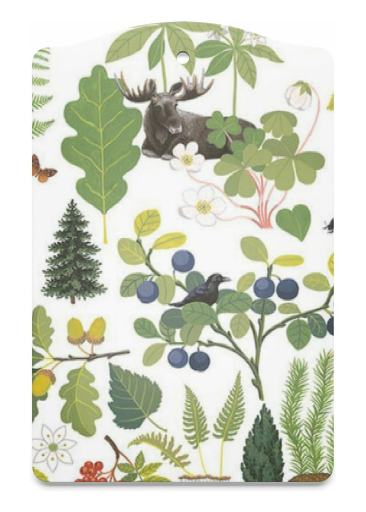 Skogsliv serveerplank 20 × 30 cm - Groen