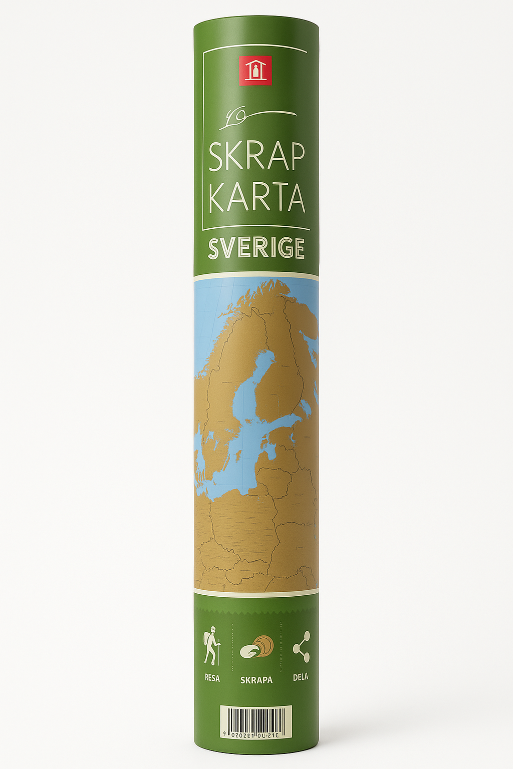 Schweden Rubbelkarte 49 x 80 cm