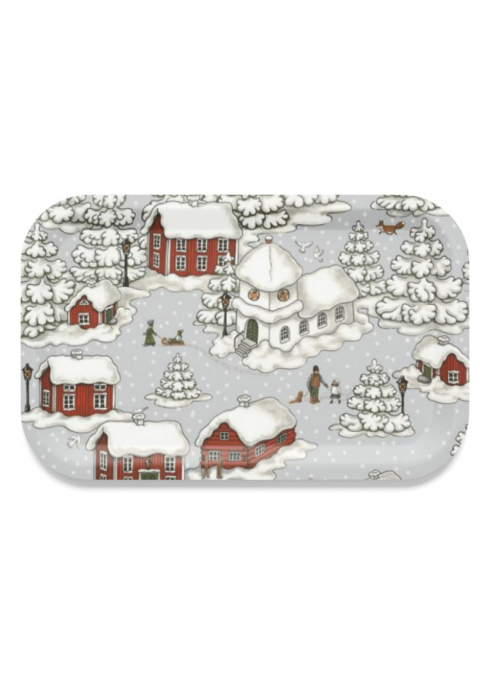 Timmerbyn dienblad 33 × 21 cm - Grijs