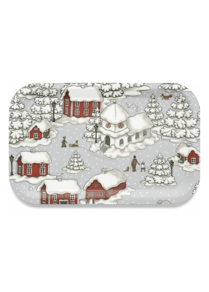 Timmerbyn dienblad 33 × 21 cm - Grijs