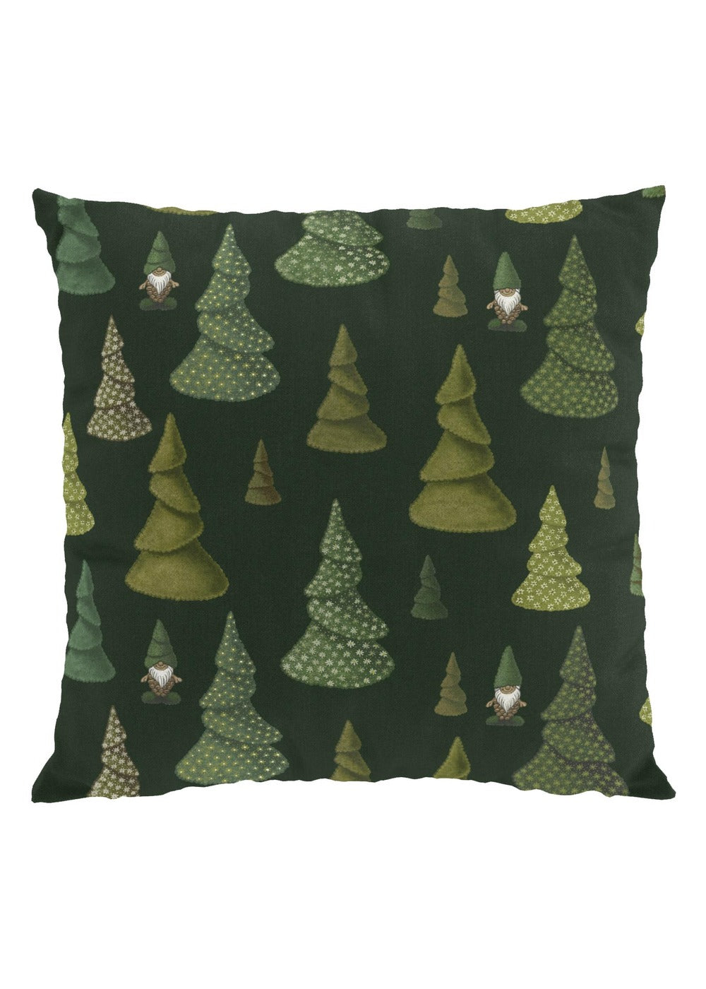 Tomtegömma kussenhoes 47 × 47 cm - Groen